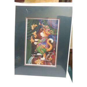 RANDAL SPANGLER LIMITED EDITION (42 OF 200) MATTED ART PRINT FISH JUGGLER